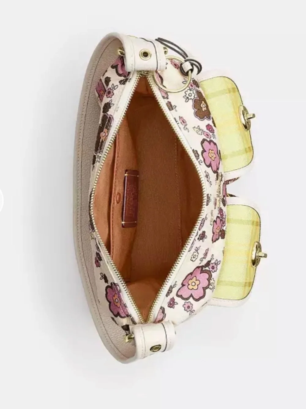 Coach cargo shoulder bag in floral print - Picture 2 of 14